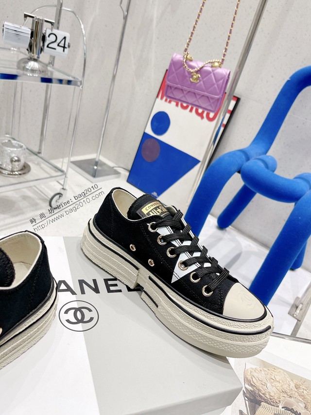 2022早春最新爆款匡威Converse x Feng Chen Wang王逢陳聯名拼接解構限量款系列半拖鞋 dx3585